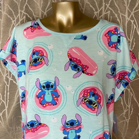 Disney Other - DISNEYLAND DISNEY STITCH WOMEN PAJAMA TSHIRT DRESS